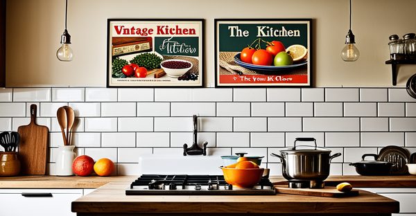 Affiches de cuisine vintage : le style qui révèle votre intérieur