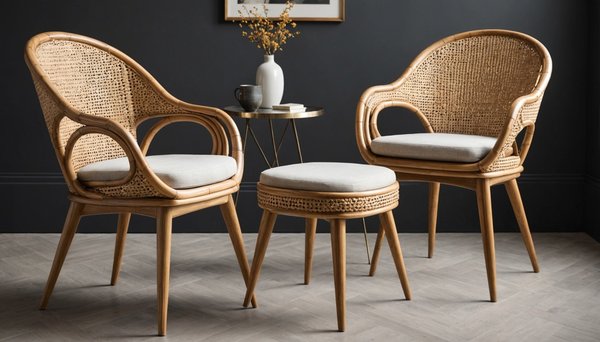 Chaise cannage : élégance artisanale pour un intérieur contemporain